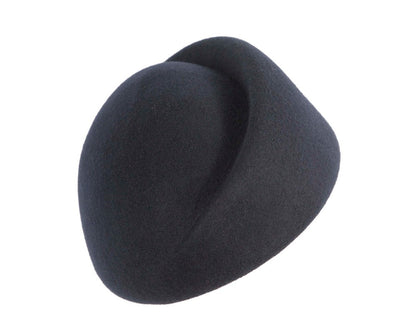 Designers dark navy felt ladies winter hat-1