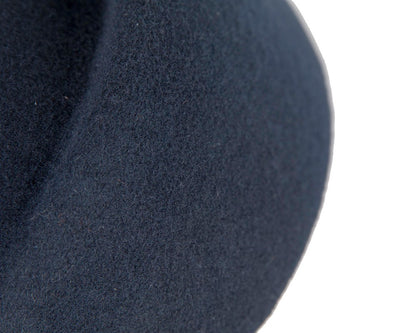 Designers navy felt ladies winter hat