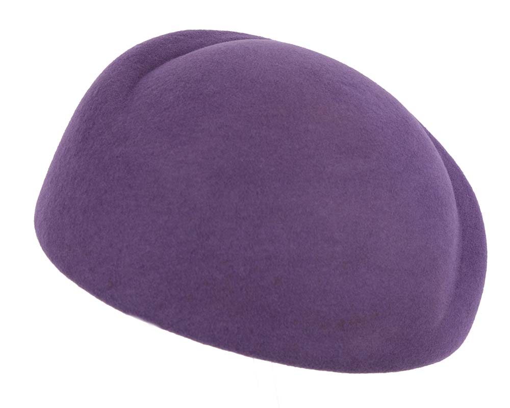 Designers purple felt ladies winter hat-5