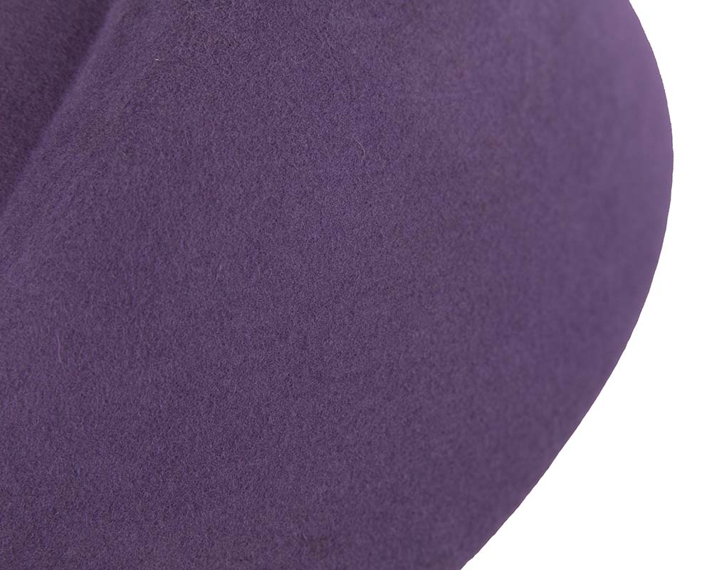 Designers purple felt ladies winter hat-4