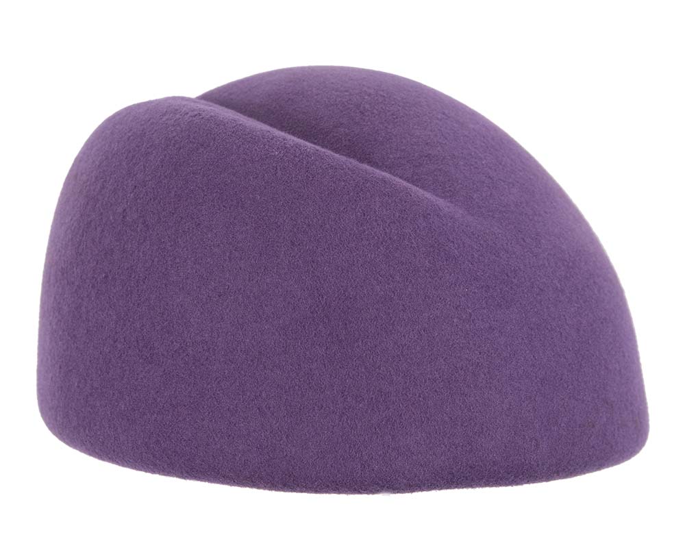 Designers purple felt ladies winter hat-2