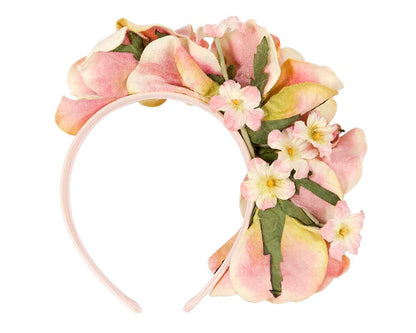 Pink flower headband fascinator by Max Alexander-3