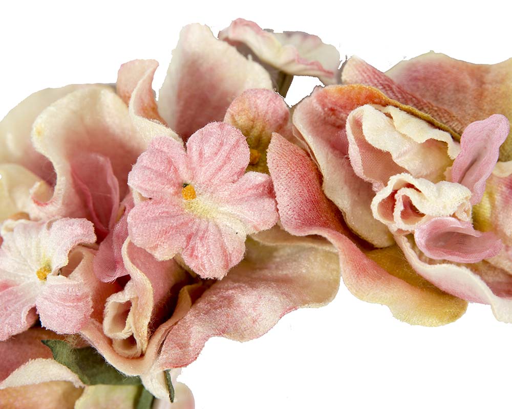 Pink flower headband fascinator by Max Alexander-2