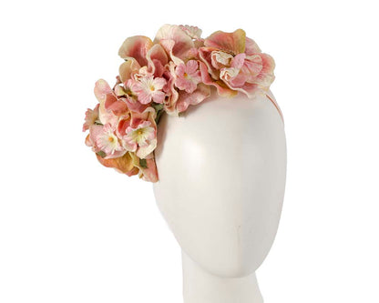 Pink flower headband fascinator by Max Alexander-0