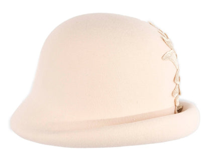 Beige winter fashion hat by Max Alexander