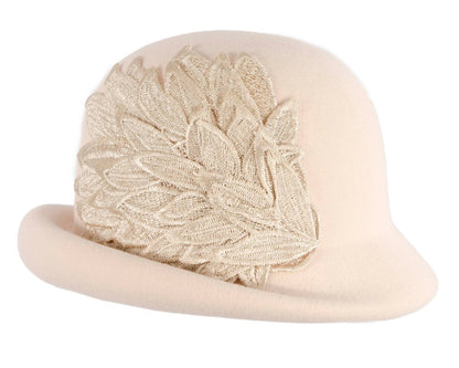 Beige winter fashion hat by Max Alexander