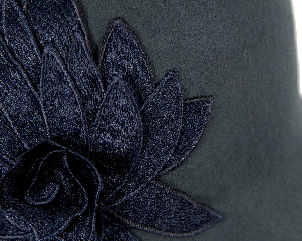 Blue grey winter fashion hat by Max Alexander