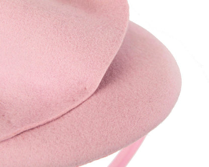 Pink felt fascinator by Max Alexander