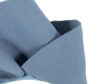 Light blue felt winter racing fascinator by Max Alexander-2