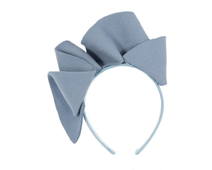 Light blue felt winter racing fascinator by Max Alexander-1