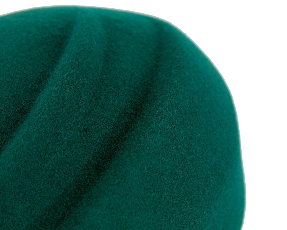 Green winter felt beret by Max Alexander-5