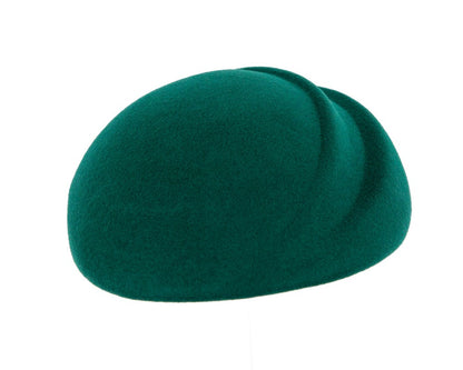Green winter felt beret by Max Alexander-4