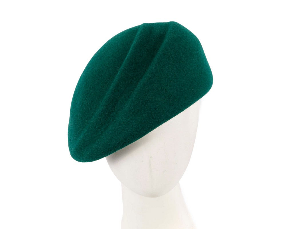 Green winter felt beret by Max Alexander-0