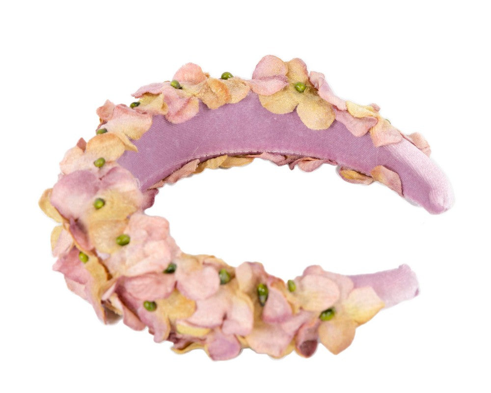 Lilac flower headband halo by Max Alexander-3
