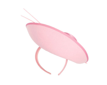 Large pink winter fascinator by Max Alexander-3