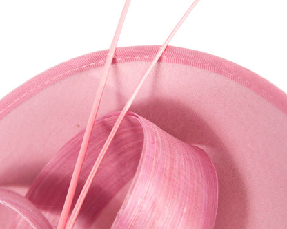 Large pink winter fascinator by Max Alexander-2