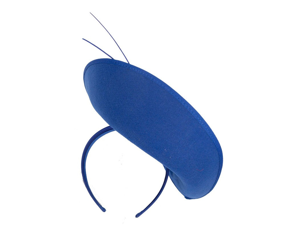 Large royal blue winter fascinator by Max Alexander-3