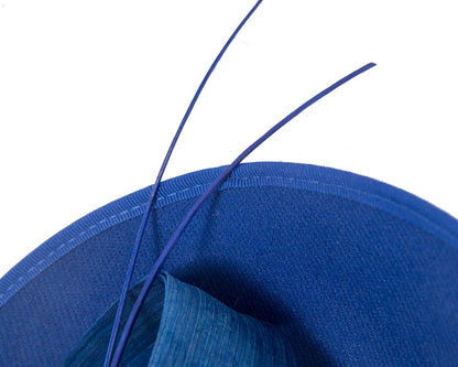 Large royal blue winter fascinator by Max Alexander-2