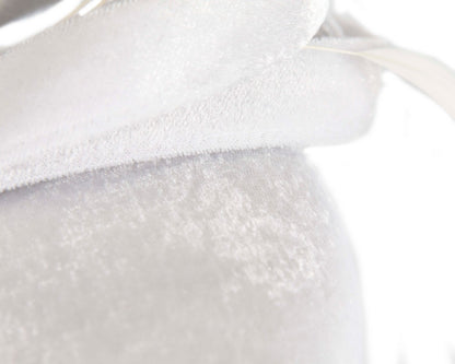 White velvet pillbox winter fascinator-4