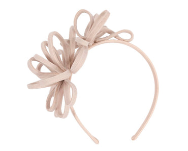 Sand felt winter fascinator by Max Alexander