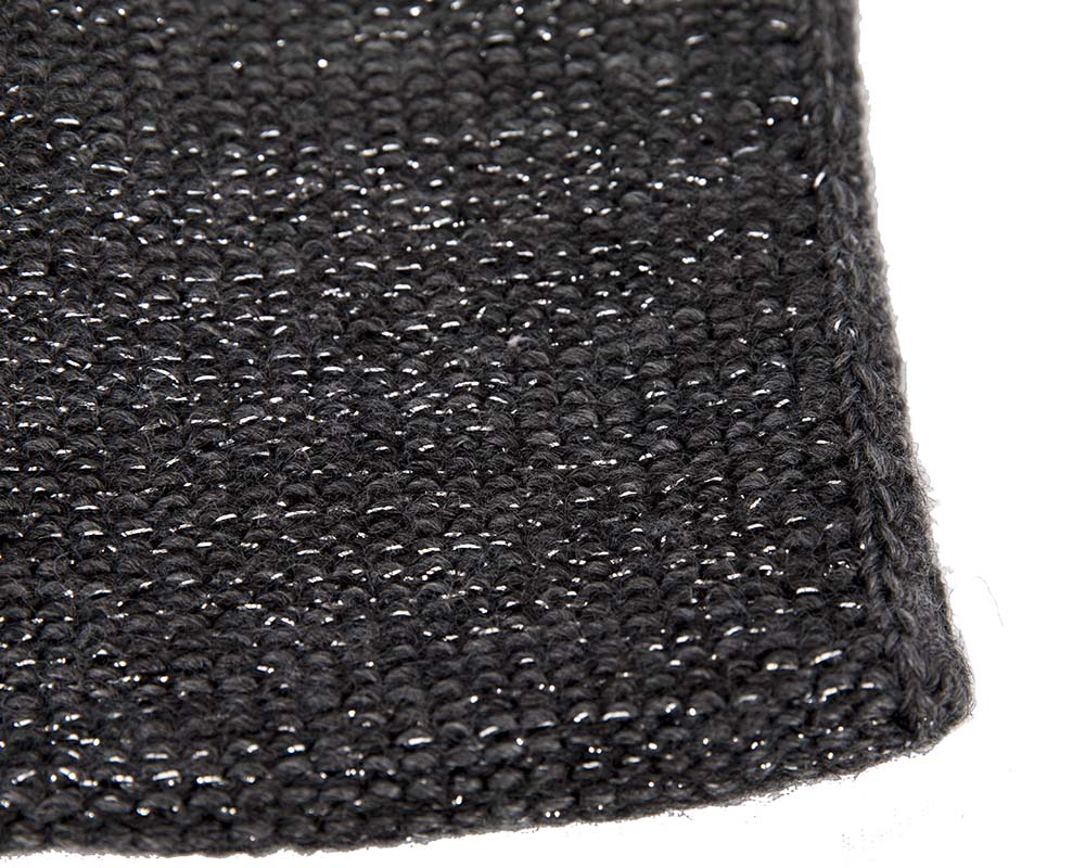 European made woven black beanie-4