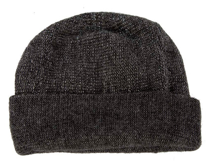 European made woven black beanie-2