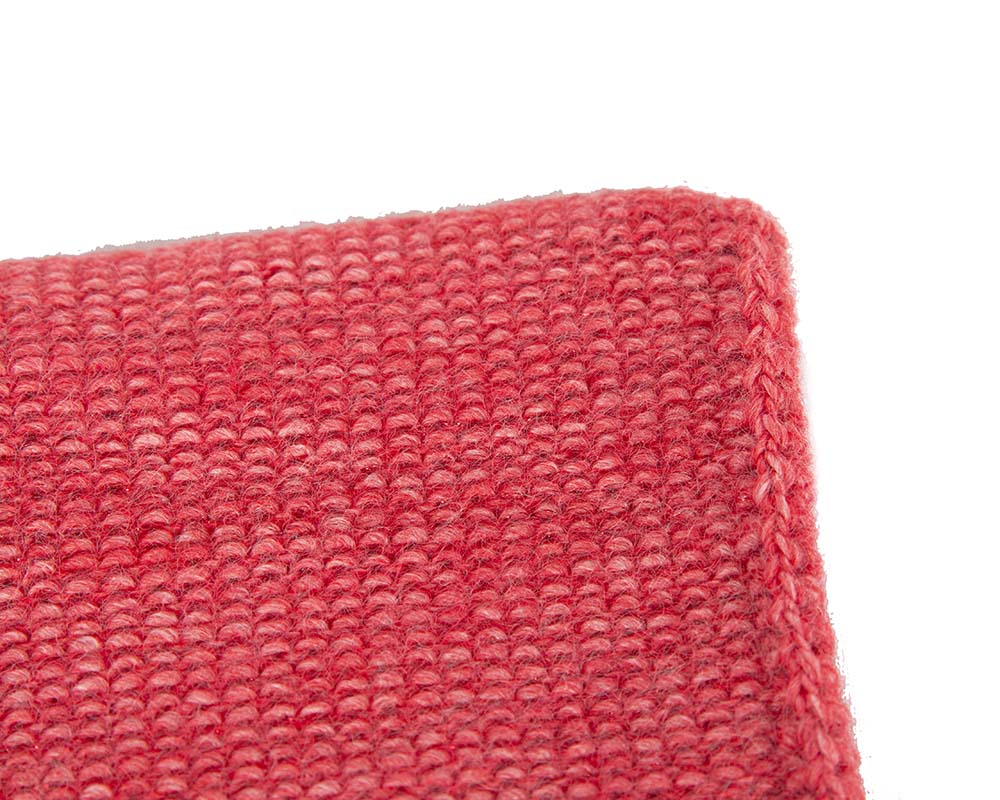 European made woven coral beanie-4