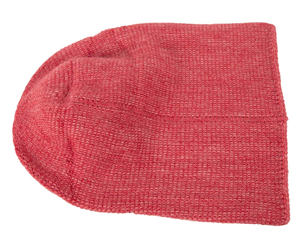 European made woven coral beanie-3
