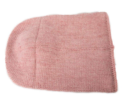 European made woven dusty pink beanie-4