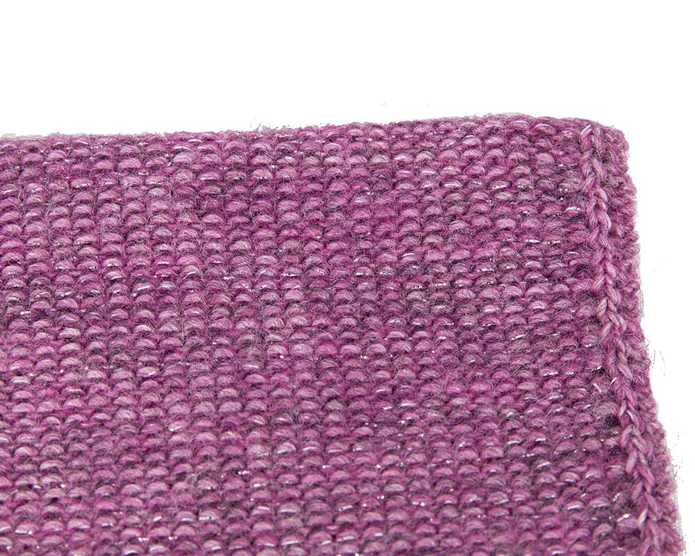 European made woven purple beanie-4