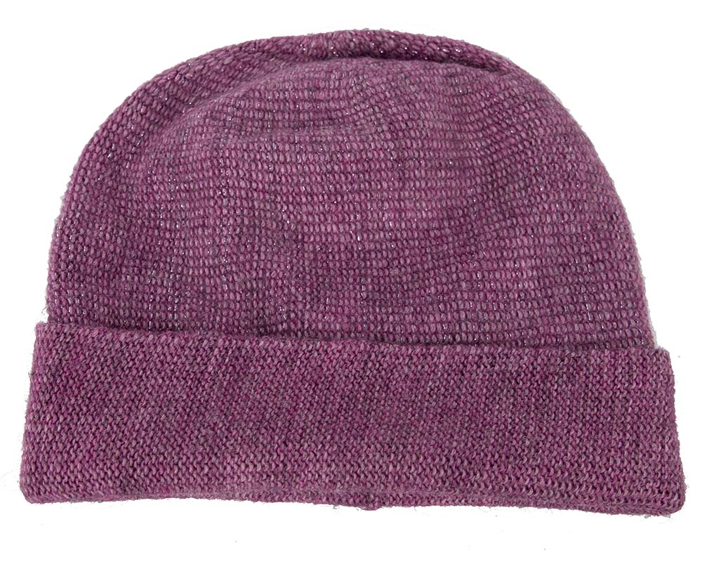European made woven purple beanie-2