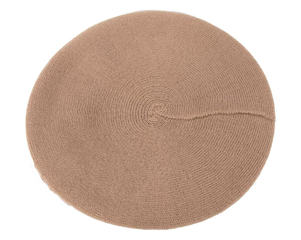 Warm woven beige beret by Max Alexander-3