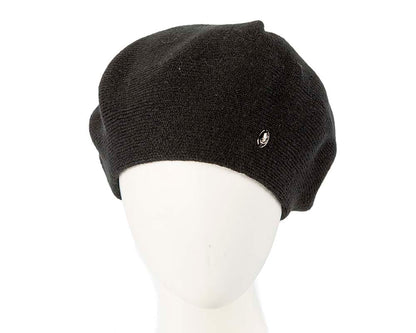 Classic woven black beret by Max Alexander