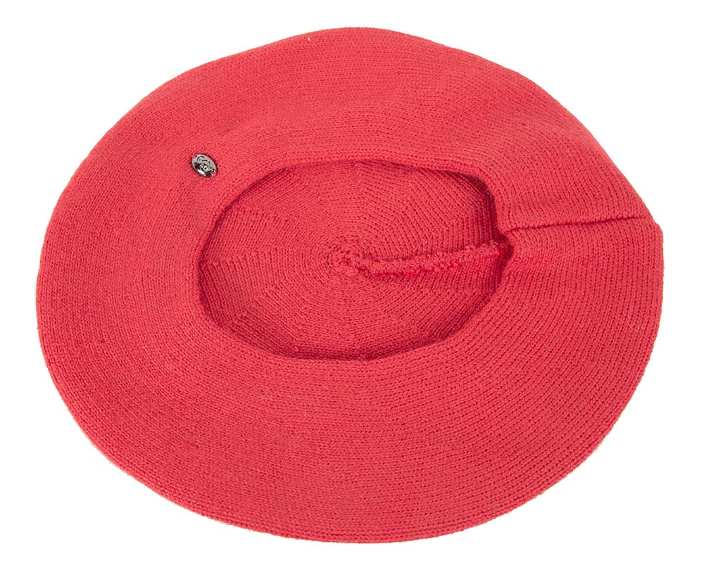 Classic woven red beret by Max Alexander-1