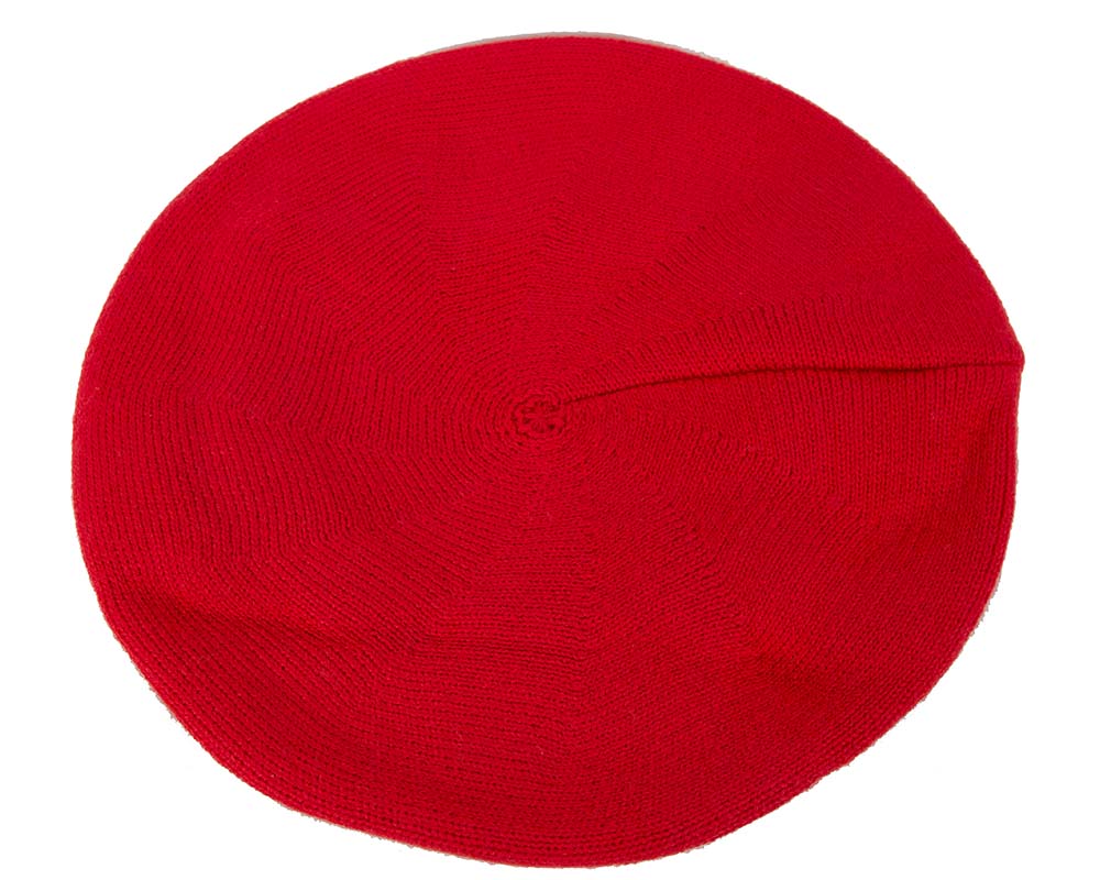 Classic woven red beret by Max Alexander-3