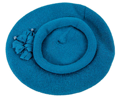 Woolen woven blue beret by Max Alexander-1