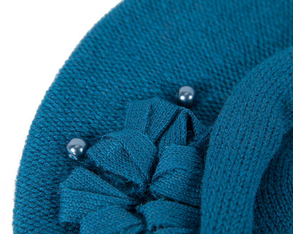 Woolen woven blue beret by Max Alexander-2