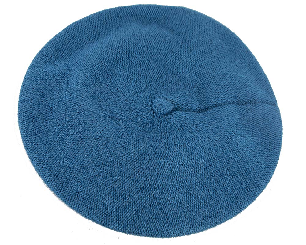 Woolen woven blue beret by Max Alexander-3