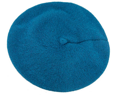 Woolen woven blue beret by Max Alexander-3