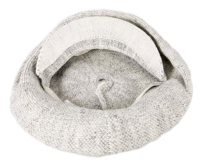 Classic wool woven light grey cap by Max Alexander