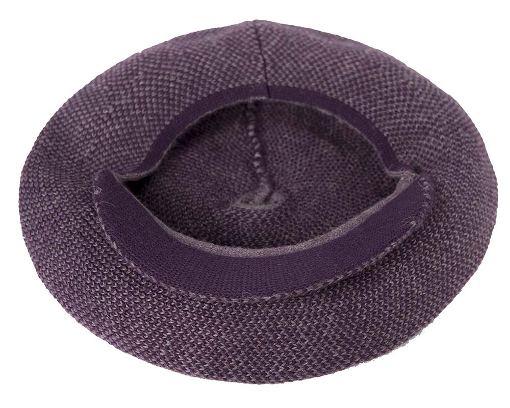 Classic wool woven purple cap by Max Alexander-3