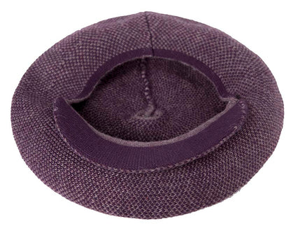 Classic wool woven purple cap by Max Alexander-3