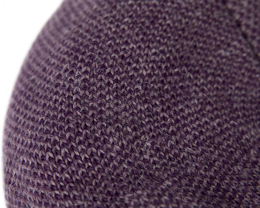 Classic wool woven purple cap by Max Alexander-2
