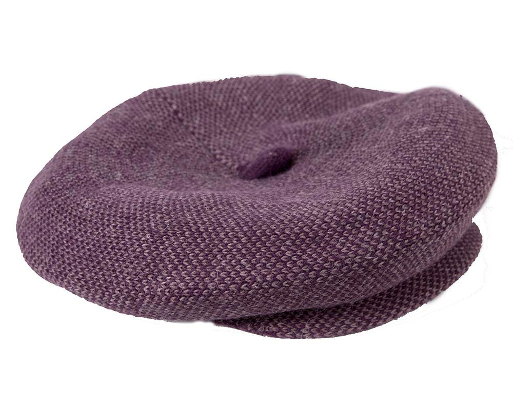 Classic wool woven purple cap by Max Alexander-1