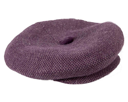Classic wool woven purple cap by Max Alexander-1