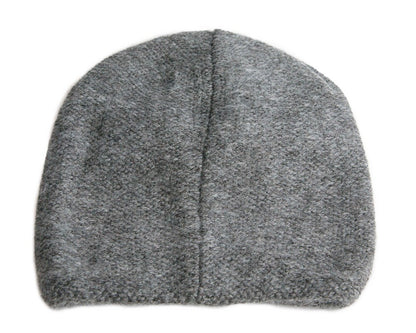 Warm European made woven dark grey beanie-3
