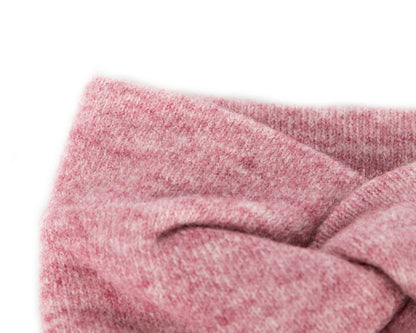 Pink European Made woolen headband-2