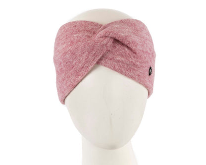 Pink European Made woolen headband-0