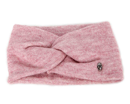 Pink European Made woolen headband-1