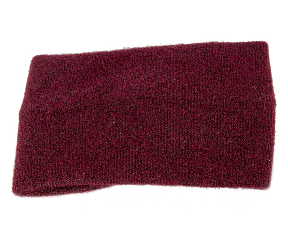 Burgundy European Made woolen headband
